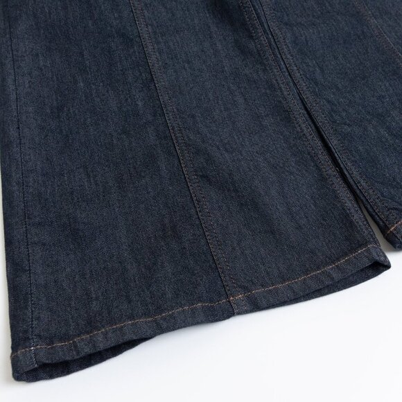 Anthropologie Maeve The Delaney Clean Seamed High Rise Wide Leg Jeans Dark Wash - Picture 12 of 14